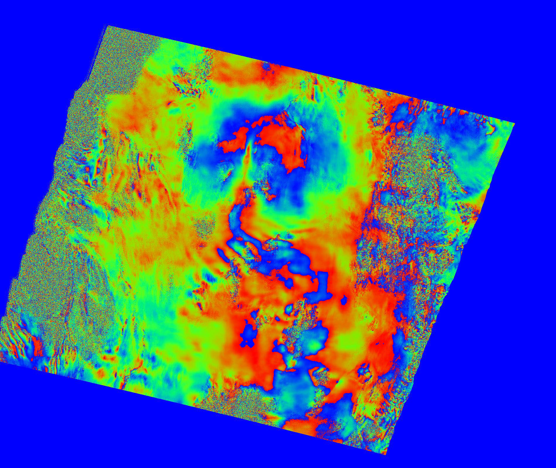 InSAR image of Krafla, Iceland.