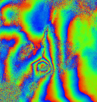 InSAR image of Krafla, Iceland