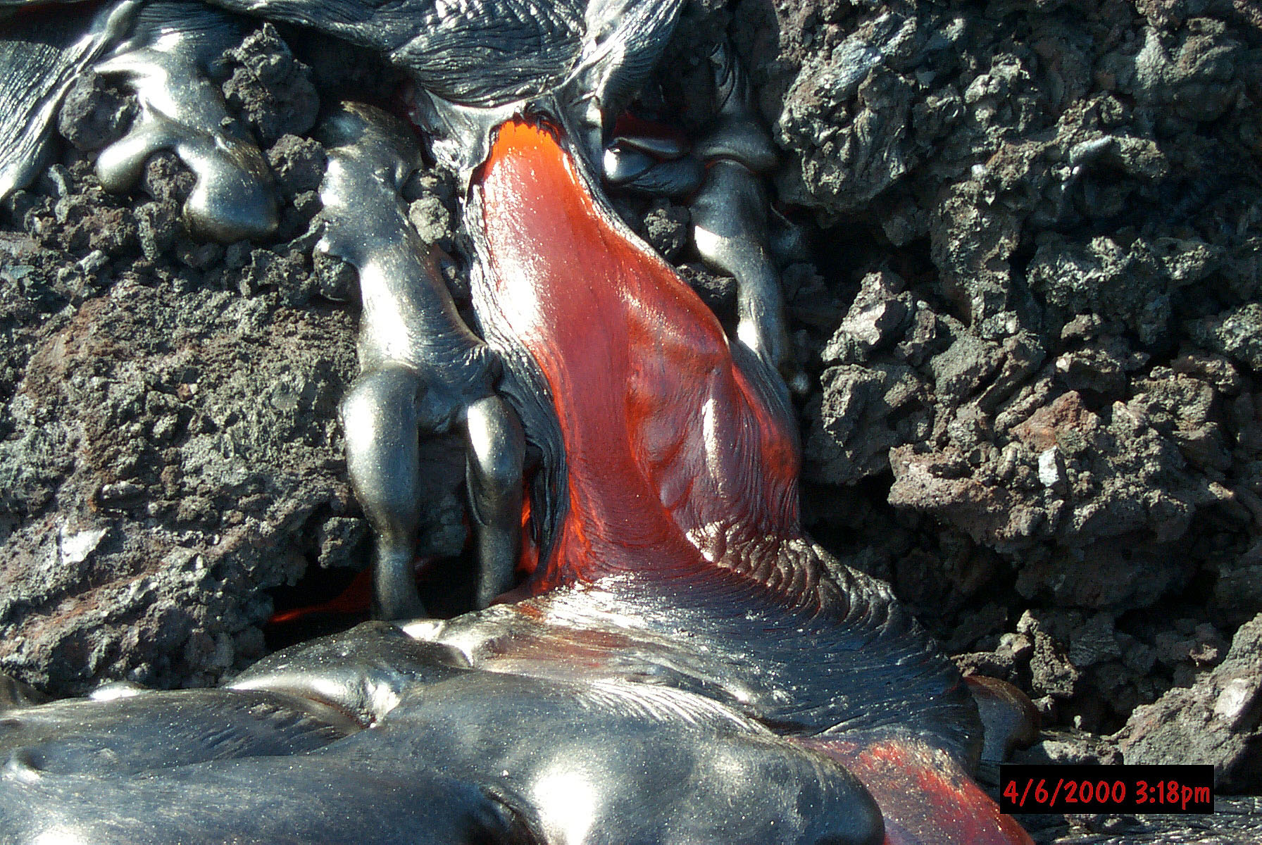 phh lava flow, Kilauea, Hawaii, U.S.A.
