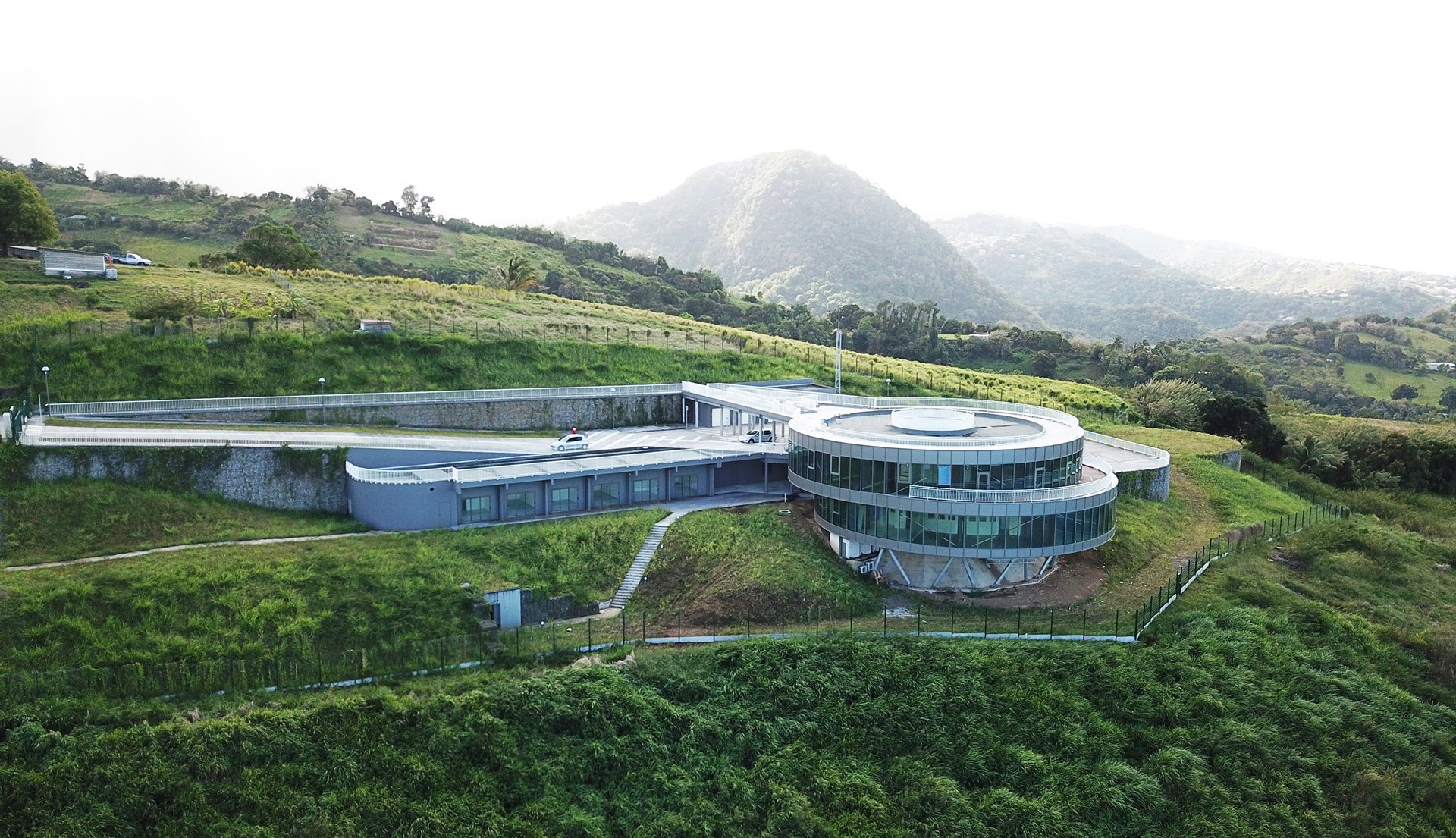 Bâtiment de l'OVSM en Martinique