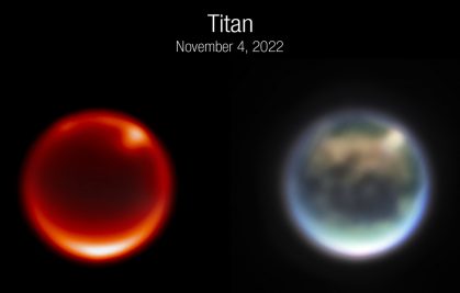 First observations of Titan by the James Webb Space Telescope