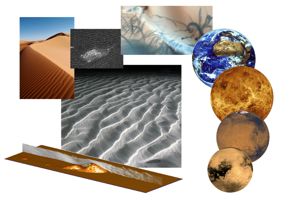 ANR project : Characterization of the extra-terrestrial environments of Mars and Titan by the observation and simulation of dune fields