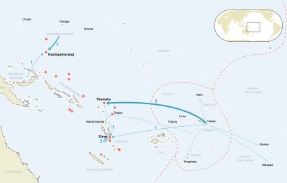 Geochemical signatures of archaeological artefacts as tracers of Polynesian settlements