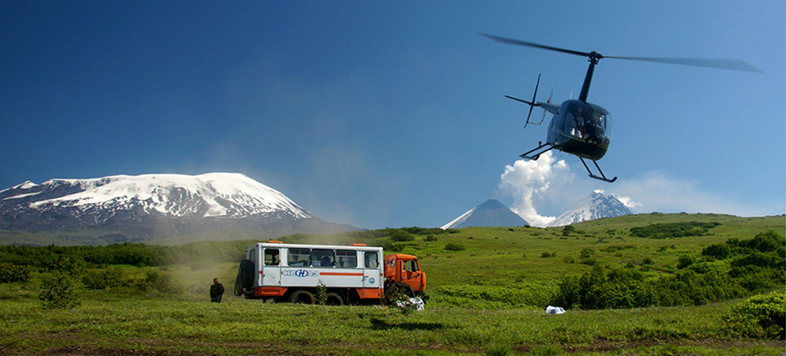 A large-scale geophysical campaign to study the giant volcanoes of Kamchatka in Russia
