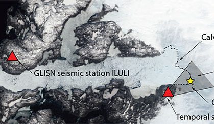 Seismic waves to understand iceberg formation