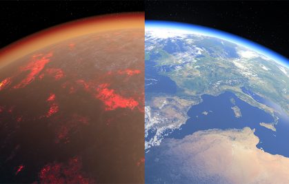 L'atmosphère primitive de la Terre, un enfer vénusien