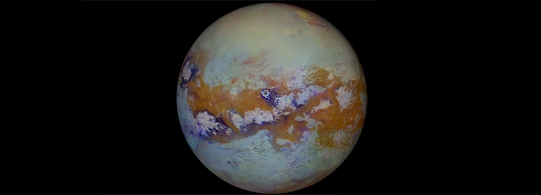 Titan’s surface seen in infrared by the Cassini probe