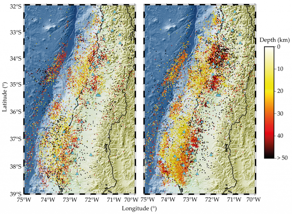 earthquake density chile