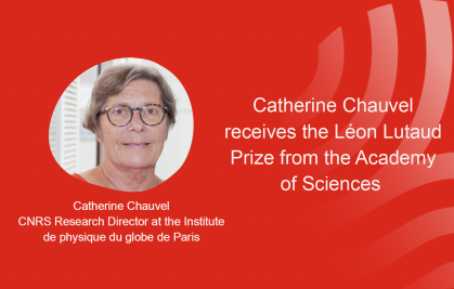 Catherine Chauvel receives the Léon Lutaud Prize from the Academy of Sciences