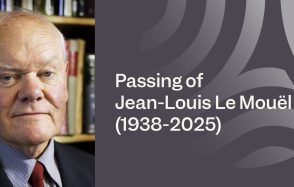Passing of Jean-Louis Le Mouël (1938–2025)