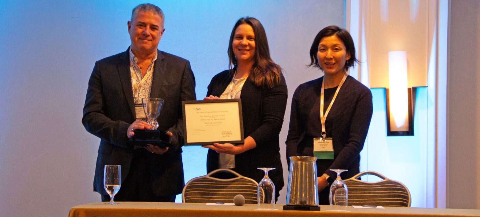 Distinctions internationales pour Daniel Neuville dans le domaine des sciences du verre