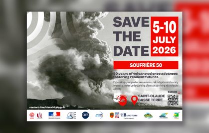 Colloque international SOUFRIÈRE50 : la deuxième circulaire est en ligne, les inscriptions sont ouvertes