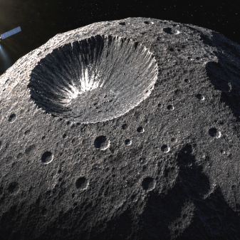 What can the light from Vesta’s avalanches tell us?