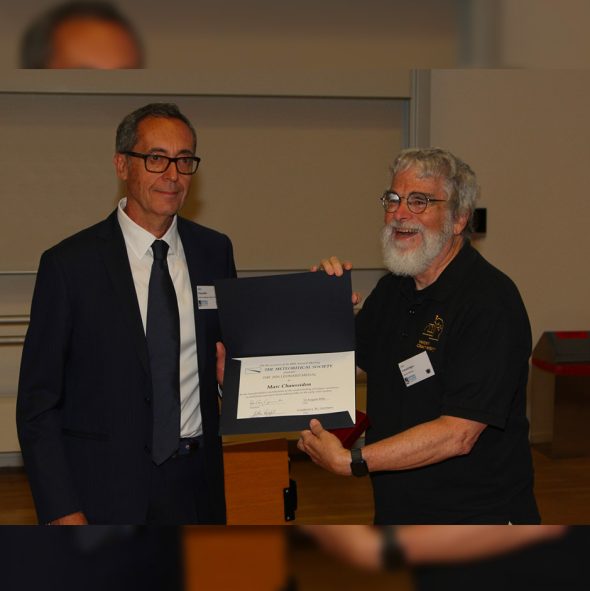 Marc Chaussidon reçoit la médaille Leonard 2026, la plus haute distinction de la Meteoritical Society