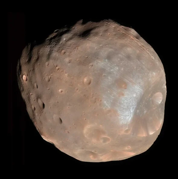 Comprendre les mouvements du régolithe à la surface de Phobos pour préparer la mission MMX